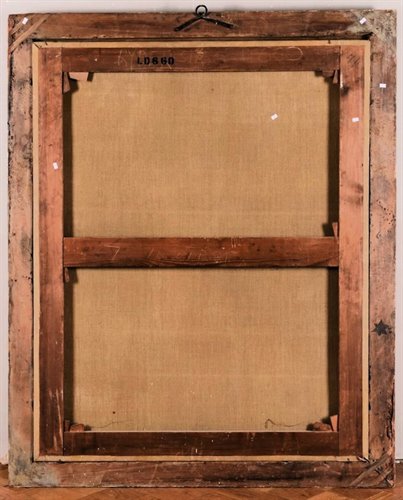 Nature Morte de Fleurs avec Putto et Fontaine dans un  jarden